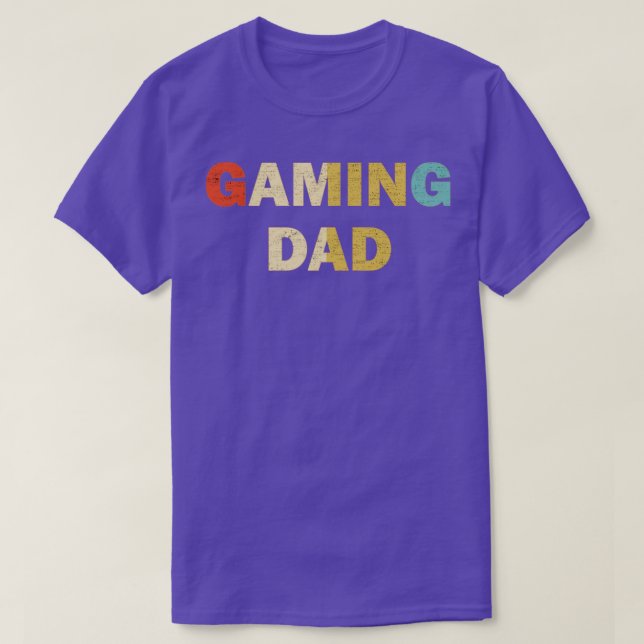 Spelar Pappa Real Gamer Far T Shirt (Design framsida)