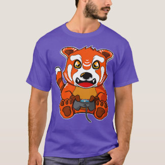Spelar Red Panda Cute Gamer T Shirt