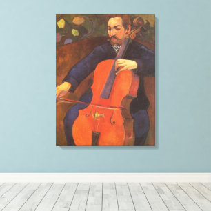 Spelar Schneklud Porträtt av Paul Gauguin Canvastryck
