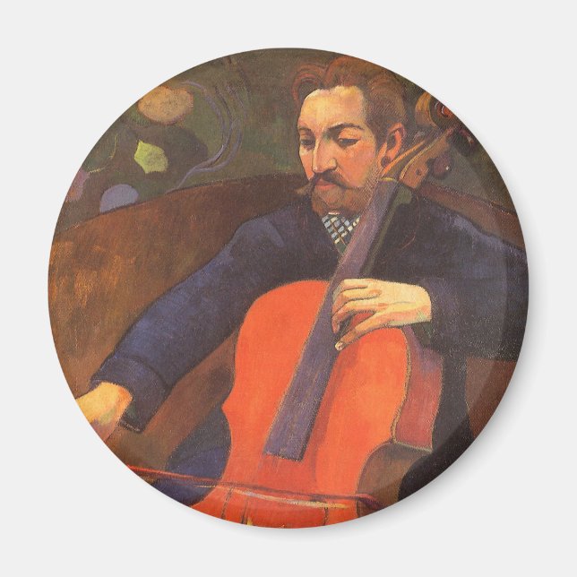 Spelar Schneklud Porträtt av Paul Gauguin Magnet (Framsidan)