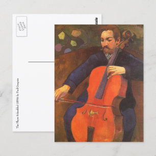 Spelar Schneklud Porträtt av Paul Gauguin Vykort