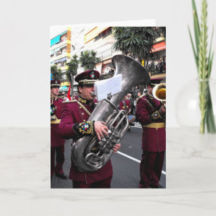 Spelar tuba på palmsöndagen, Marbella Helgkort