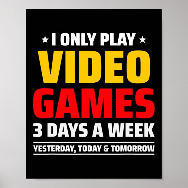 Spelar TV-spel - PC-konsolspel - Roligt Vi Poster (Framsidan)