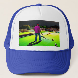 Spelar twilight Gräsmatta Bowls, lastbilschaufföre Keps