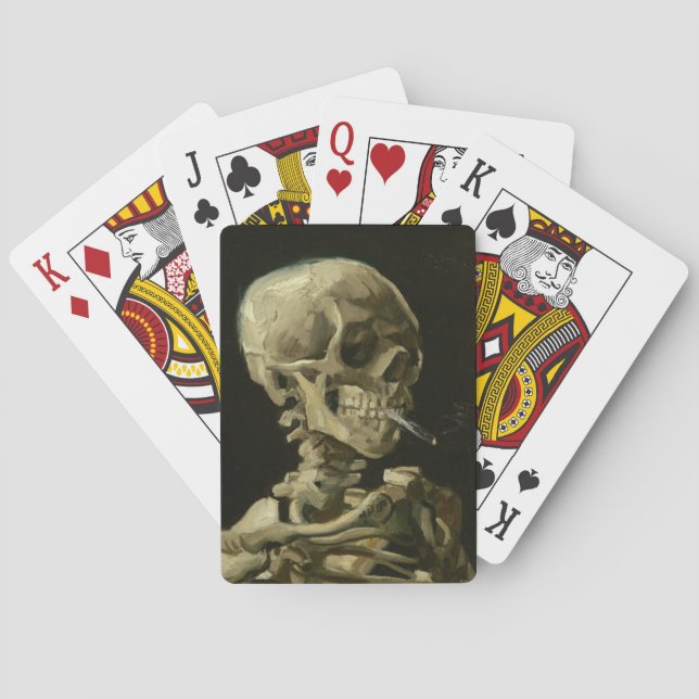 Spelar upp Cards skallrökning i van gogh Casinokort (Baksidan)