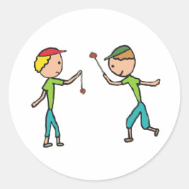 Spelar upp Conkers Runt Klistermärke