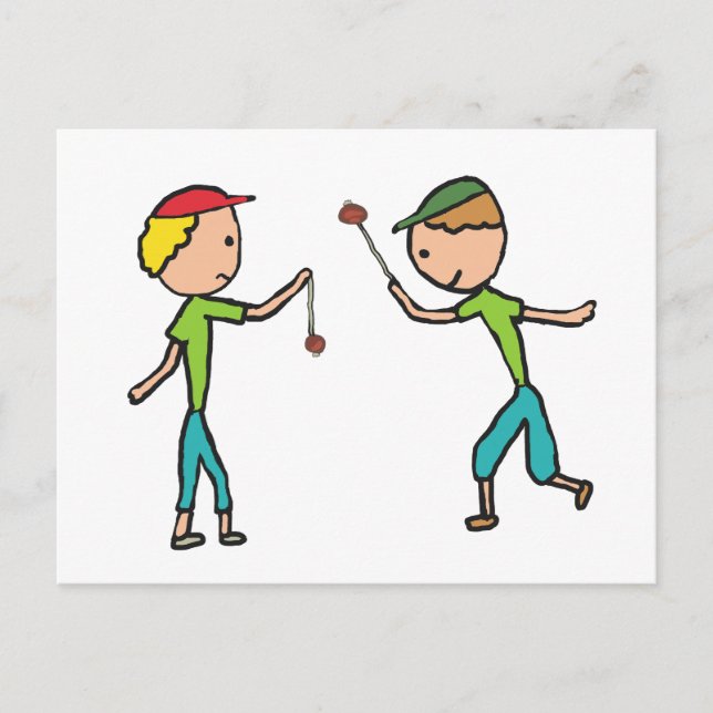 Spelar upp Conkers Vykort (Framsida)