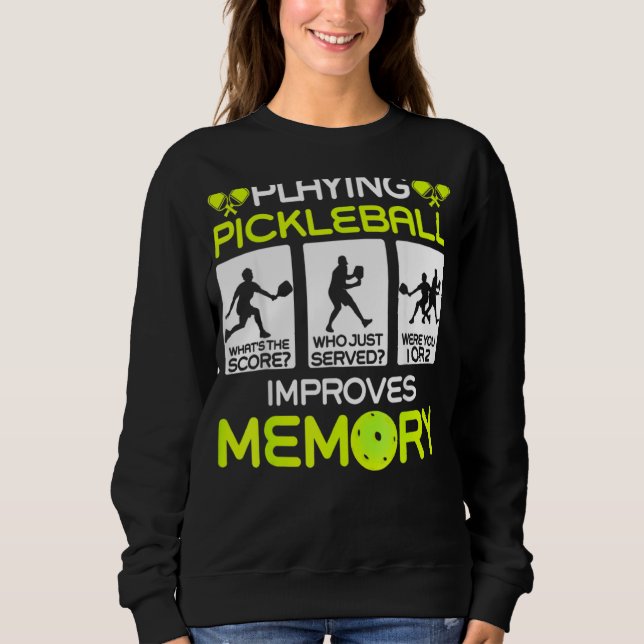 Spelar upp Pickleball förbättrar minnesDink Player T Shirt (Framsida)