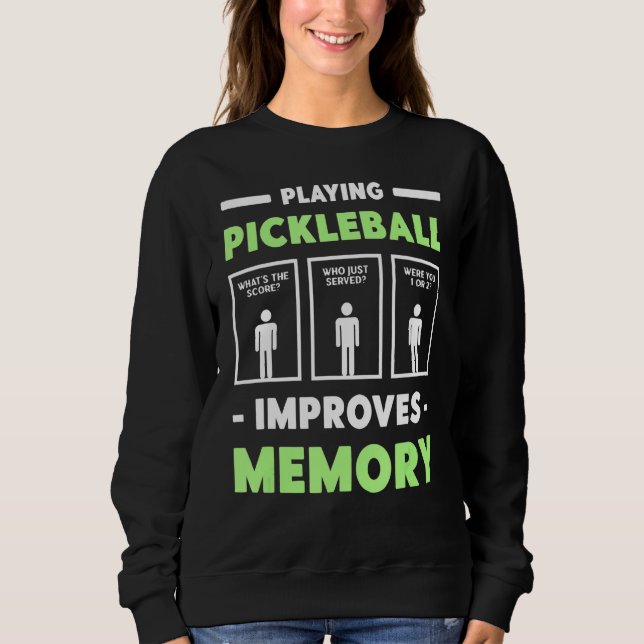 Spelar upp Pickleball förbättrar minnesDink Player T Shirt (Framsida)