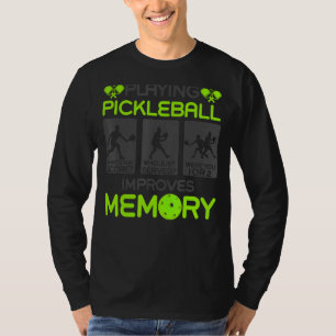 Spelar upp Pickleball förbättrar minnet Grandpa Gr T Shirt