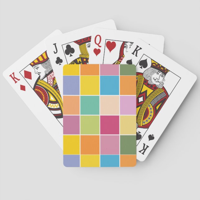 Spelar upp Springtime-Checkers Casinokort (Baksidan)