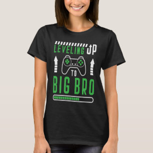 Spelarbroders citat nivå upp till Big Bro Gaming T Shirt