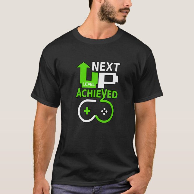Spelardagskonstruktion, jämna upp nästa nivå t shirt (Framsida)