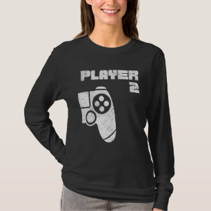 Spelare 1 Player 2 Spel Matchning Brothers Friends T Shirt