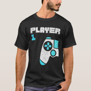 Spelare 1 Player 2 Spel Matchning Brothers Friends T Shirt
