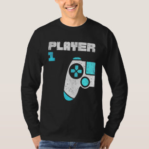 Spelare 1 Player 2 Spel Matchning Brothers Friends T Shirt