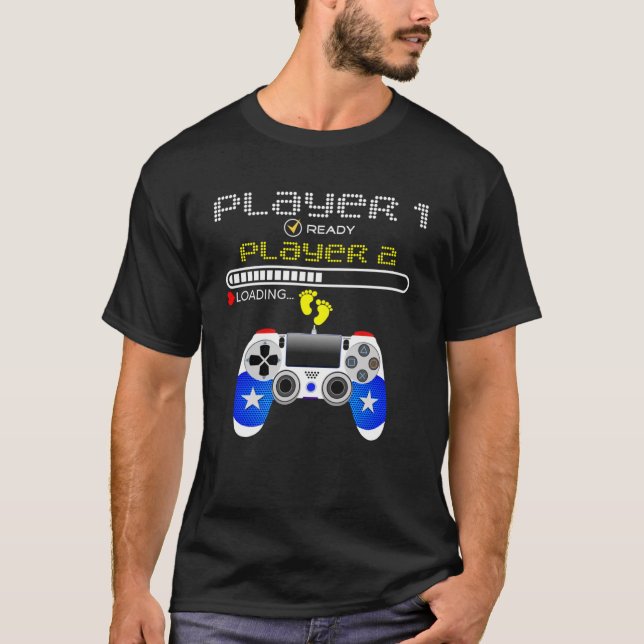 Spelare 1 Redo Player 2 - inläsning av spel T Shirt (Framsida)