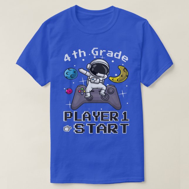 SPELARE 1 START BACK TO SCHOOL 4:E KLASS ASTRONAUT T SHIRT (Design framsida)