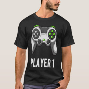 Spelare 1 Videospelarmatchning - teamets kontur fö T Shirt