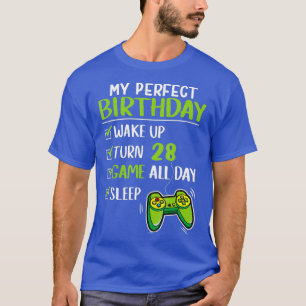 Spelare 28:e födelsedagsspel 28 år gammal Perfekt T Shirt