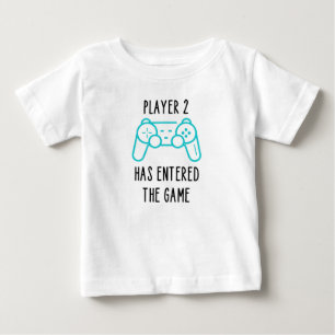 Spelare 2 har angett spel - Baby-meddelande, te T Shirt