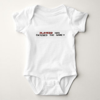 Spelare 2 har skrivit in den modiga babybodysuiten tee