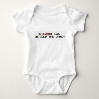 Spelare 2 har skrivit in den modiga babybodysuiten tee shirt
