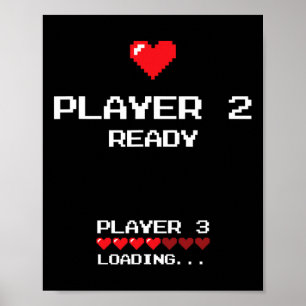 Spelare 2 Spelare 3 Laddar - Retrospel - Poster