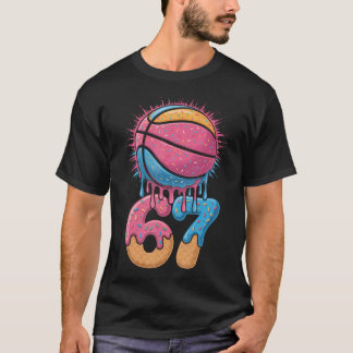 Spelare 67 Nummer 67:e B-Ball Basket Glassis T Shirt