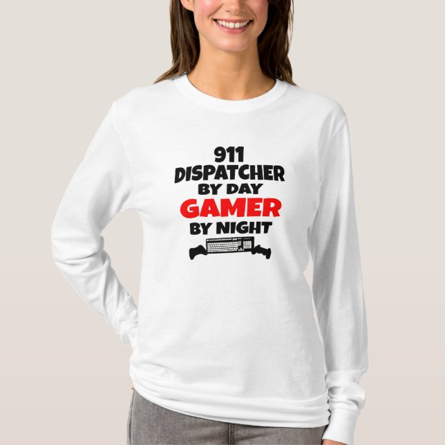 Spelare 911 Dispatcher T Shirt (Framsida)