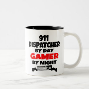 Spelare 911 Dispatcher Två-Tonad Mugg