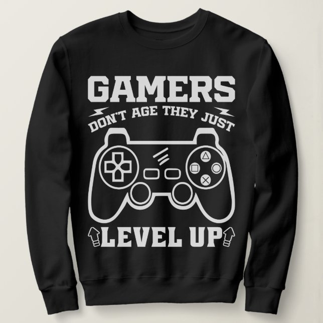 Spelare åldras inte, de bara jämnar ut sig på föde t shirt (Design framsida)