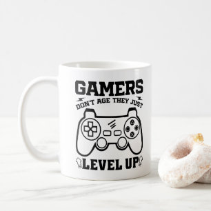 Spelare åldras inte, de går bara upp i nivå - Spel Kaffemugg