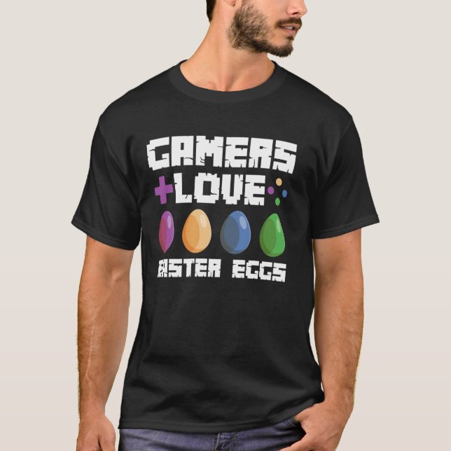 Spelare älskar påskägg t shirt (Framsida)