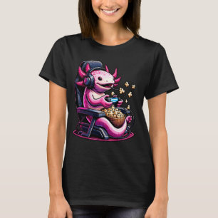 Spelare Axolotl Popcorn-spelstol Hörlurar T Shirt
