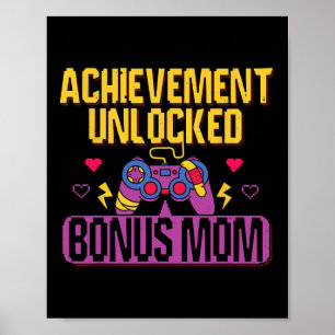 Spelare Bonus Mamma Upplåst TV-Spel Styv mamma Spe Poster