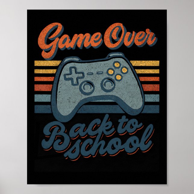 Spelare Ck Till Skolan Barnlärare Game Over Ck Til Poster (Framsidan)