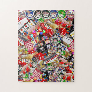 Spelare Delight - Las Vegas Icons Collage Pussel