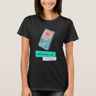 Spelare dör inte av att de har återkallat Retro-sp T Shirt