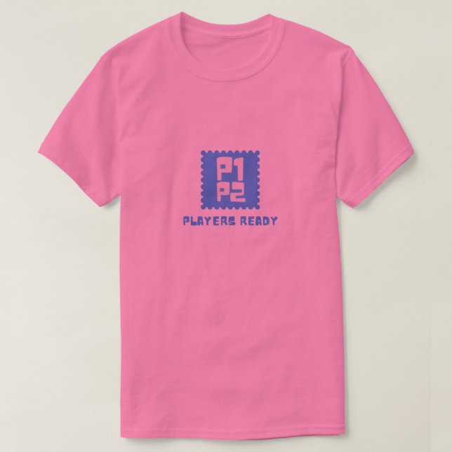 Spelare Ett Redo Retro Gaming T-Shirt (Design framsida)