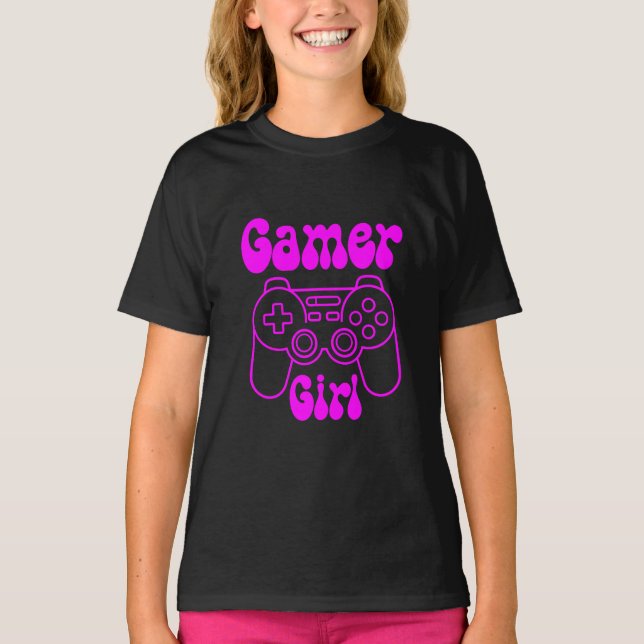 Spelare Flickr Video Gaming Funny T Shirt (Framsida)