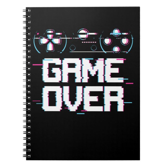 Spelare för Aesthetic Gaming Vaporwave Controller Anteckningsbok (Framsidan)