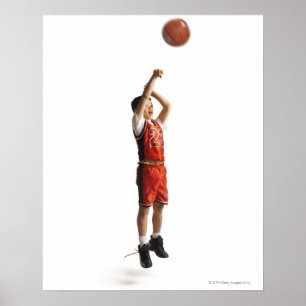 spelare för basket för barnafrikansk amerikan ma poster