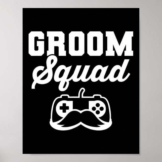 Spelare för Groom Squad Bachelor Party-Marskalkar Poster (Framsidan)