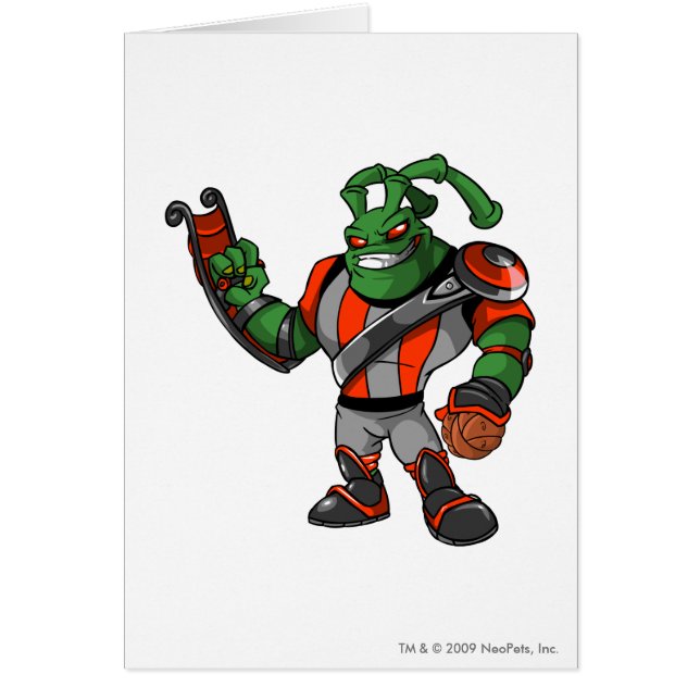 Spelare för Grundo Virtupets utrymmestation Hälsningskort (Framsidan)