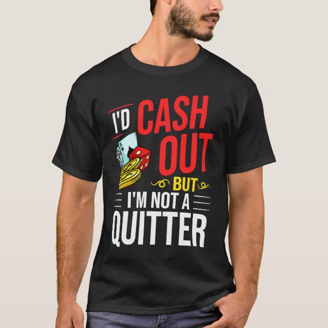 Spelare för kasino-kortplatsen Maskin Game Chip T Shirt (Framsida)