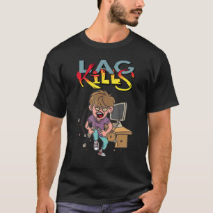 Spelare för Lag Dödas Gamer Tangentbord som spelar T Shirt