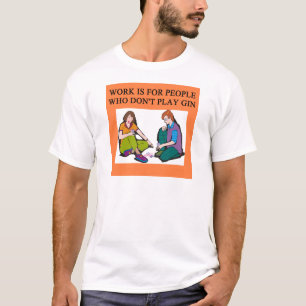 spelare för lek för ginrummy tee shirt
