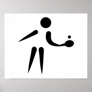 Spelare för PingPong bordtennis Poster