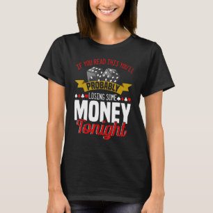 Spelare för Poker Spelare-blåfingkort T Shirt